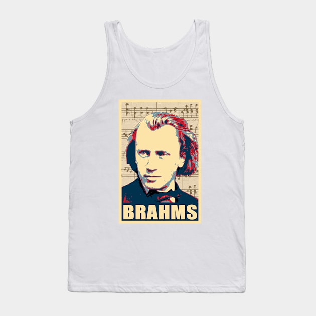 Johannes Brahms Music Composer Tank Top by Nerd_art